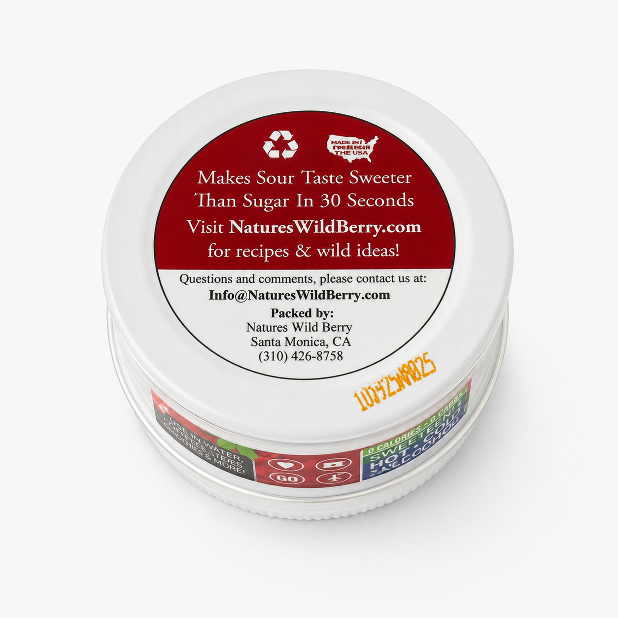 Plastic-Free Travel Jar | 30+ Servings | Real Freeze-Dried Miracle Berries