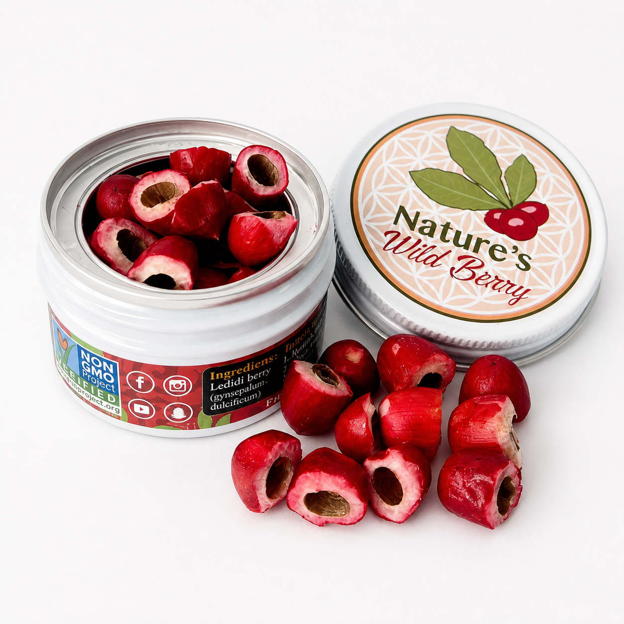 Plastic-Free Travel Jar | 30+ Servings | Real Freeze-Dried Miracle Berries