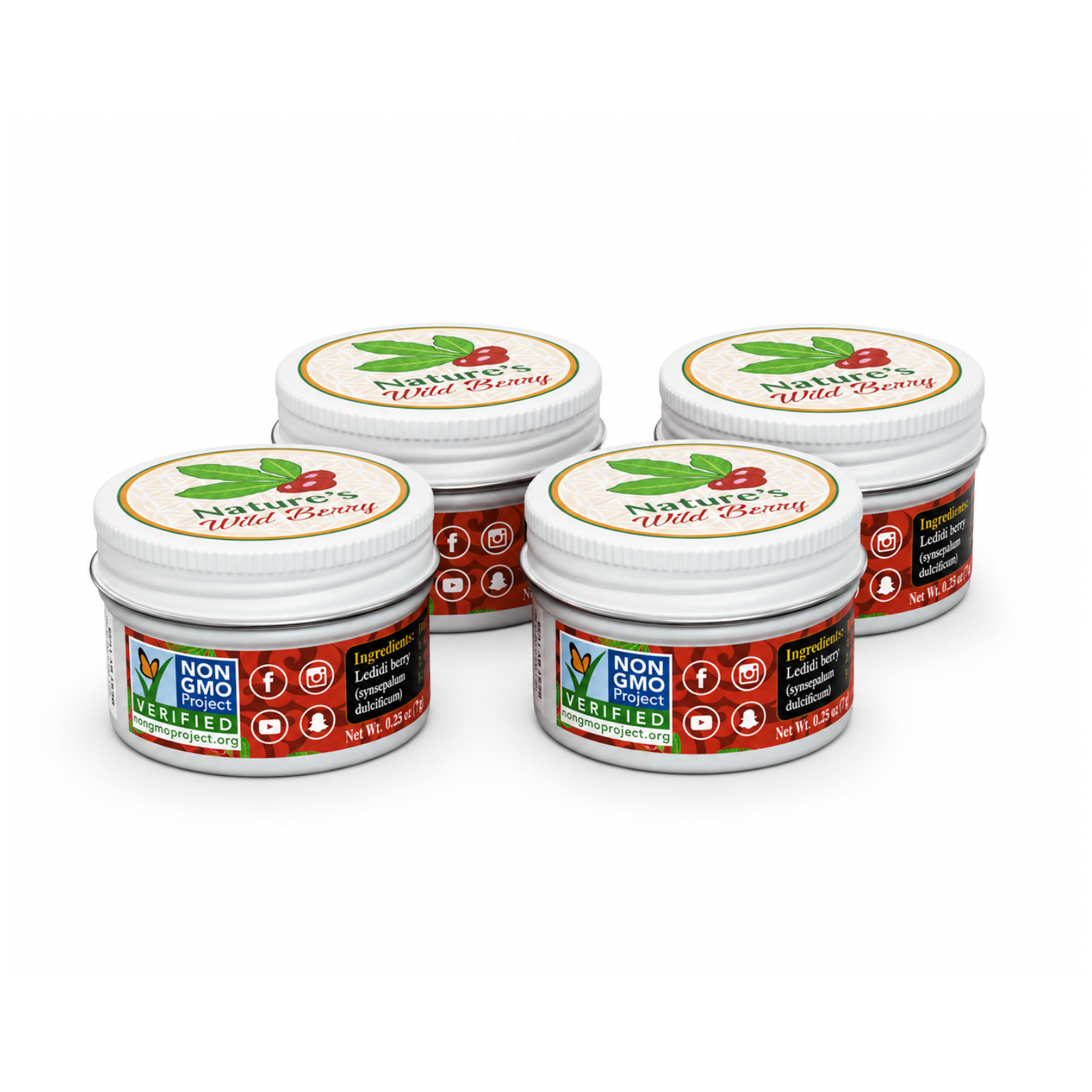 4-Pack Travel Jar Bundle | Buy 3 Get 1 Free | 30+ Servings Each