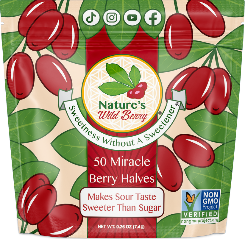Best Price For Miracle Berries! 50 Serving Bag! Nature's Wild Berry