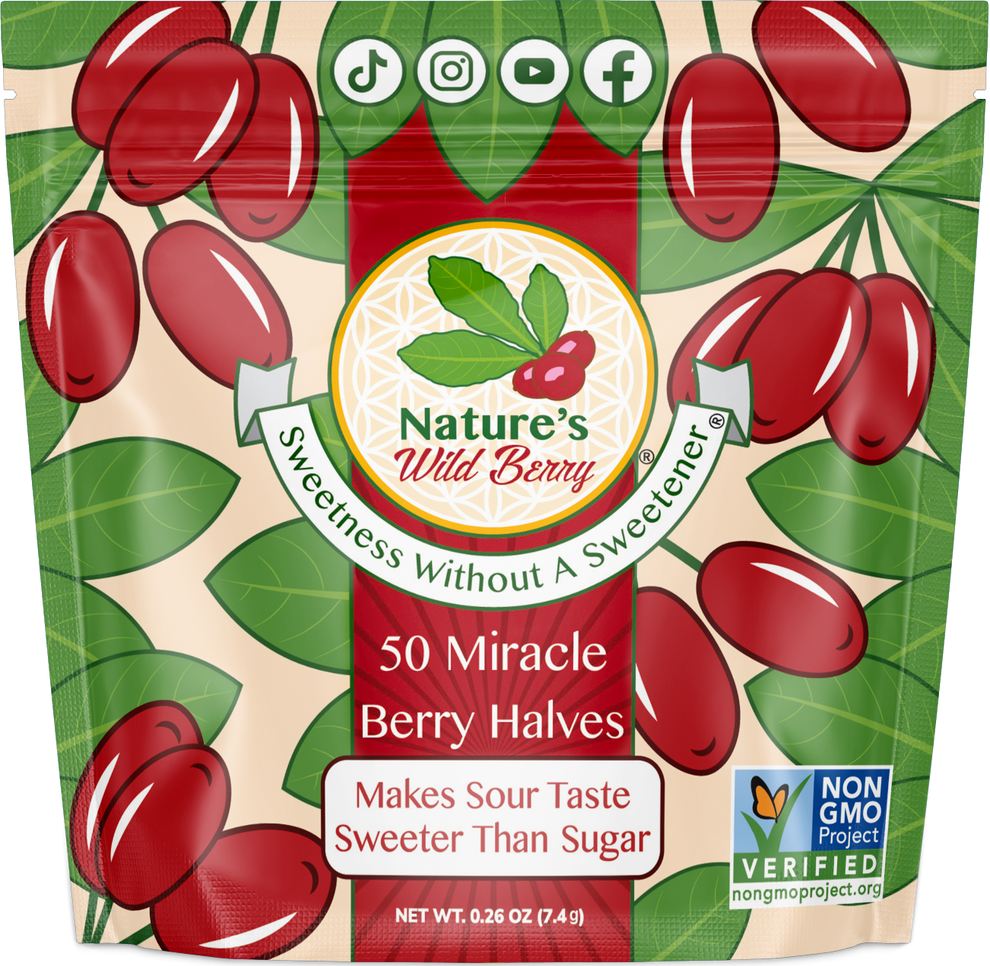 Best Price For Miracle Berries! 50 Serving Bag! Nature's Wild Berry